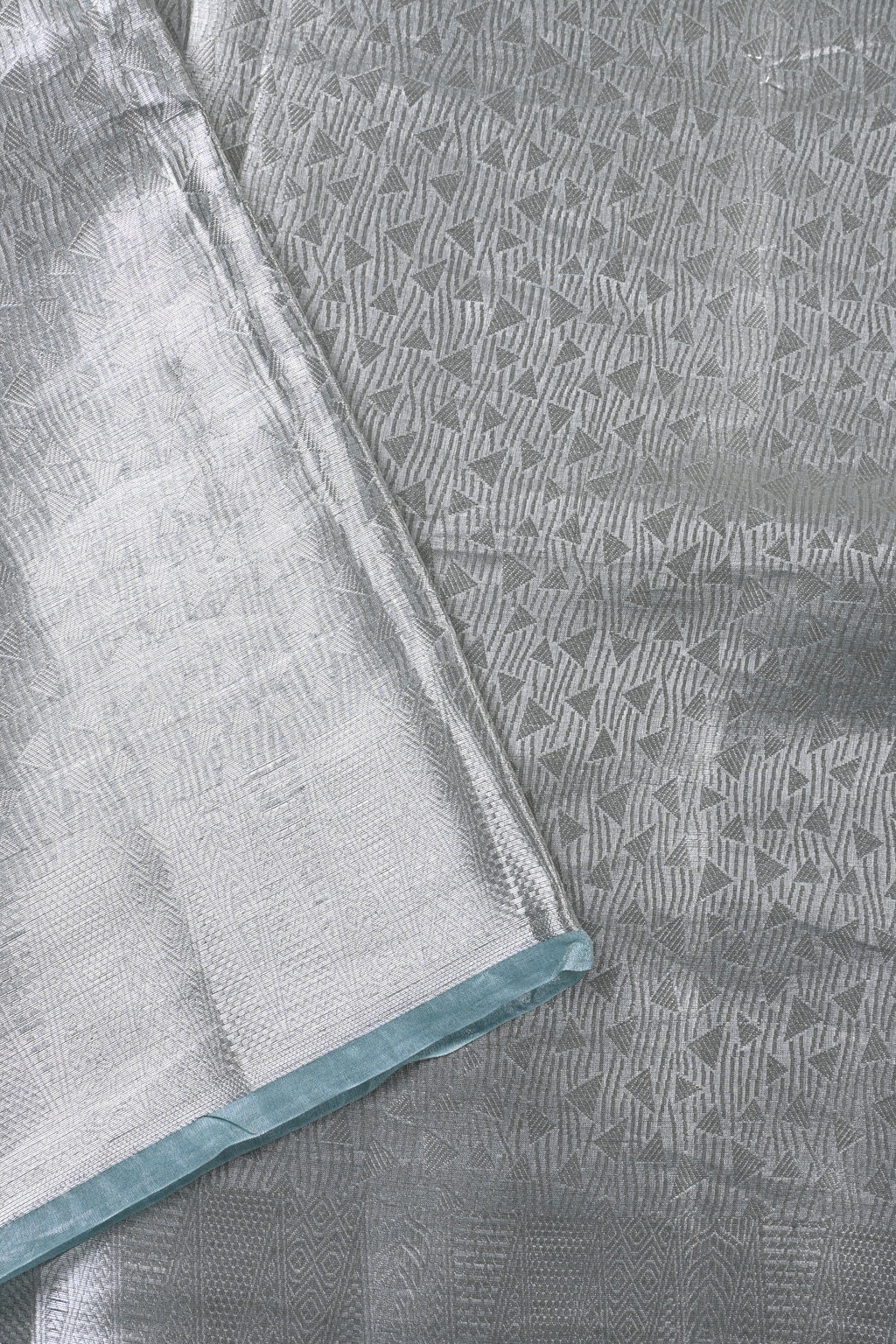 Baby Sea Green Pure Banarasi Molten Tissue Silk Saree