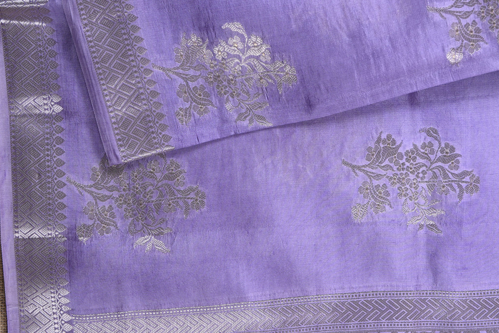 Dual Tone Pure Banarasi Katan Silk Saree