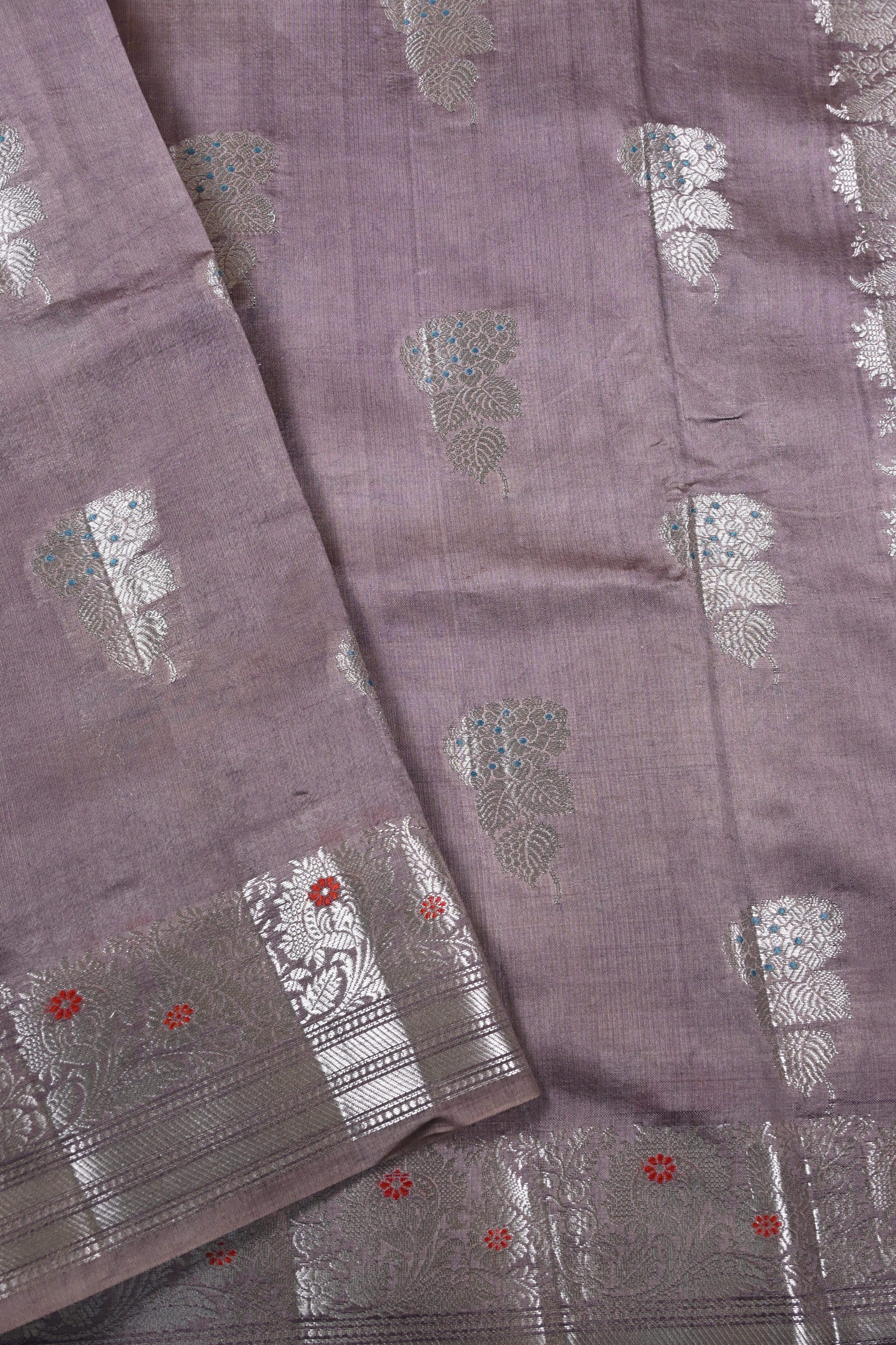 Dual Tone Pure Banarasi Katan Silk Saree