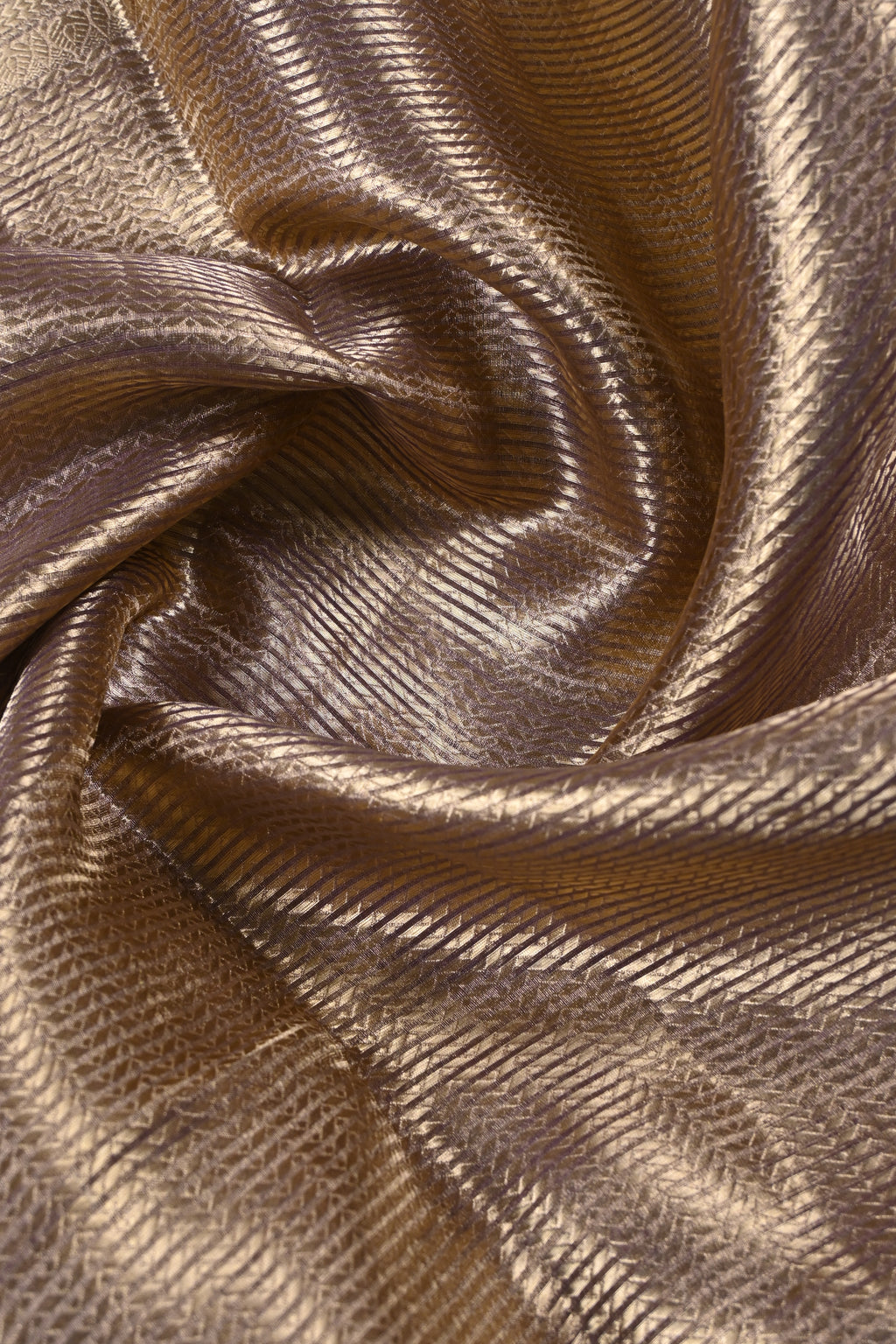 Baby Purple Pure Banarasi Molten Tissue Silk Saree