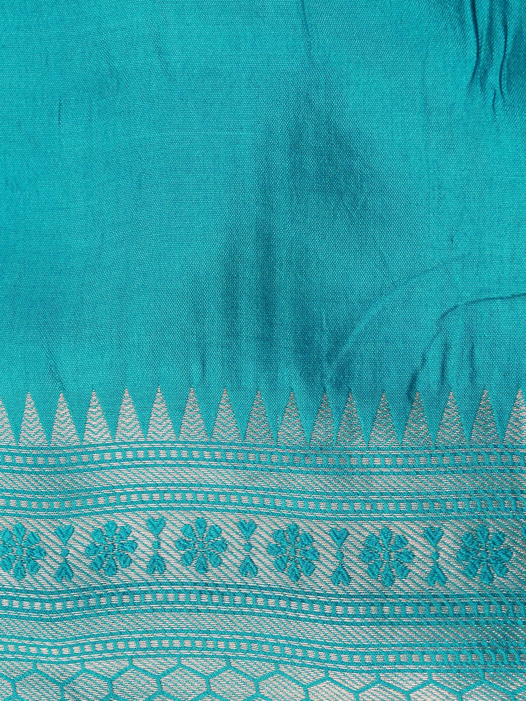 Handwoven Blue Banarasi Katan Soft Tissue Silk Saree
