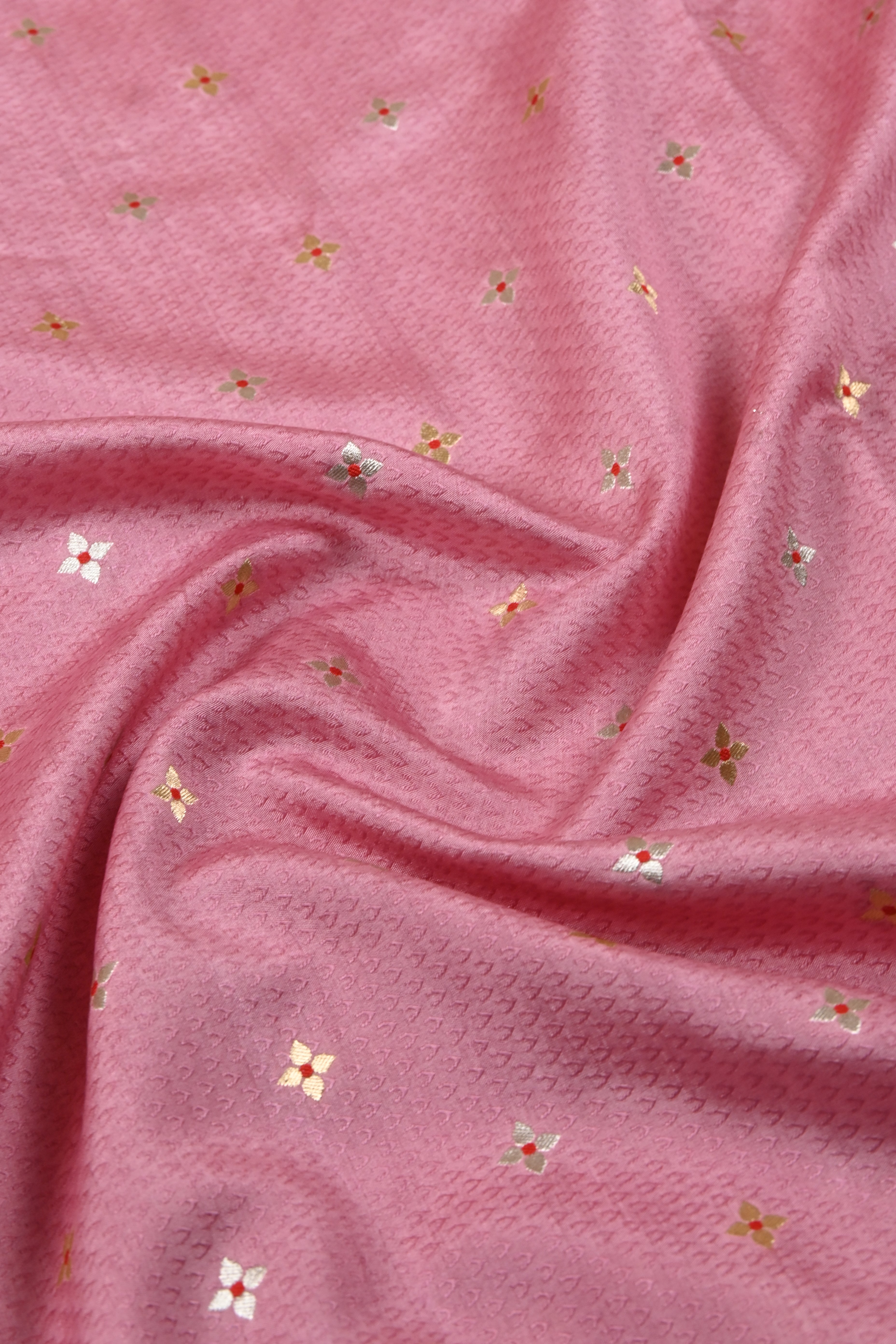 Dusty Peach Pure Banarasi Katan Silk Saree