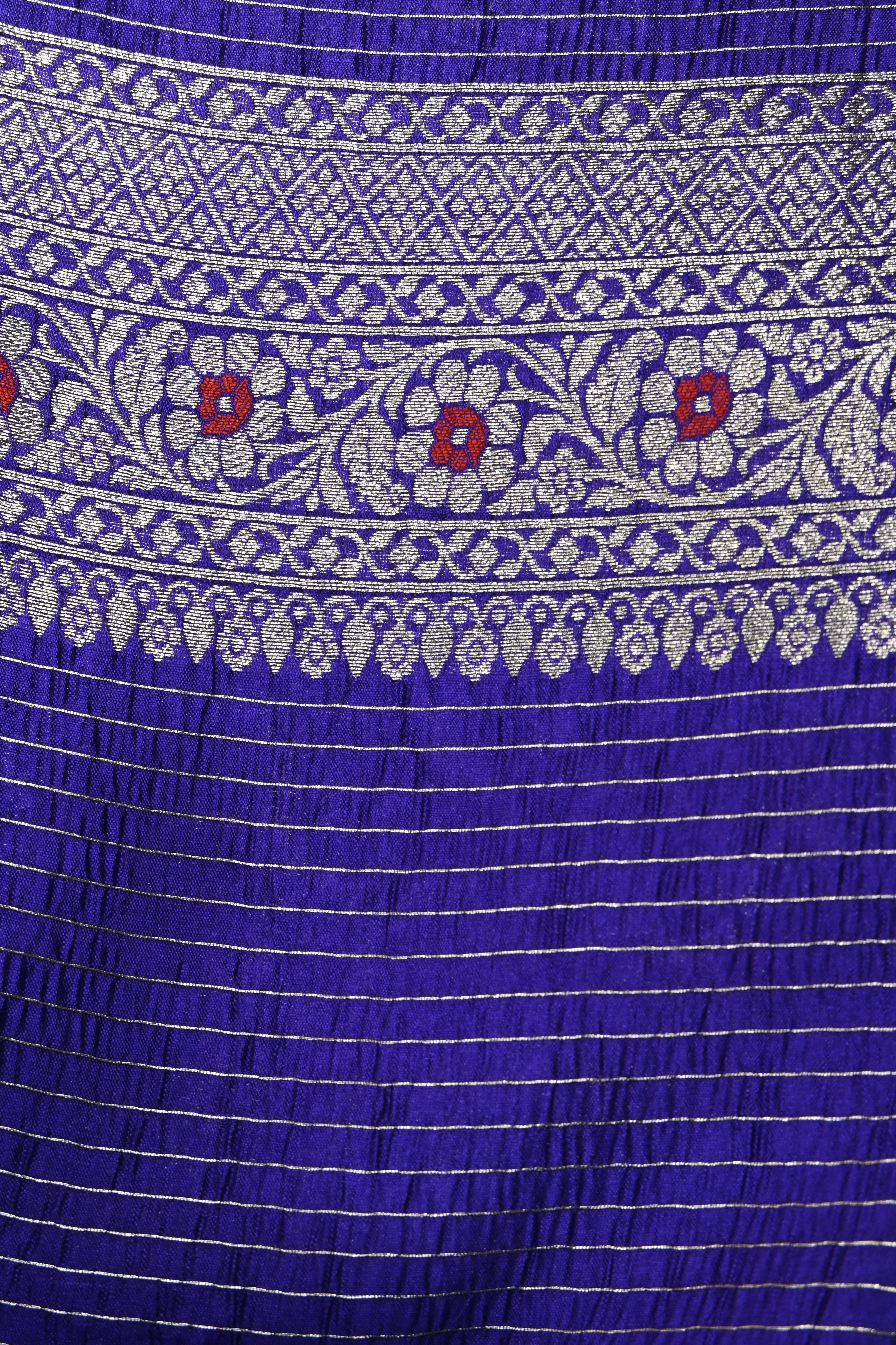 Purple Pure Banarasi Katan Silk Saree