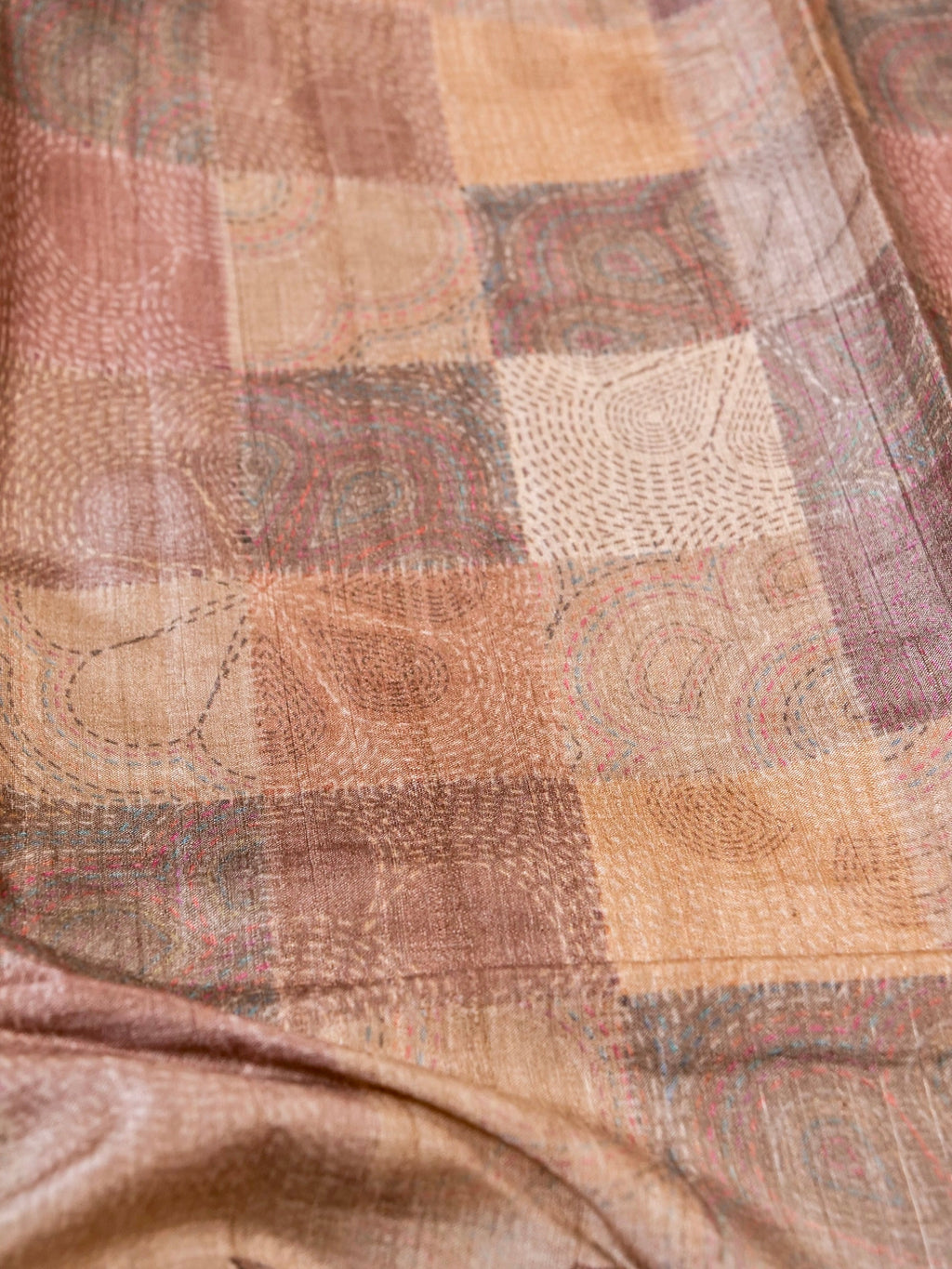 Handwoven Ivory Banarasi Tussar Silk Saree