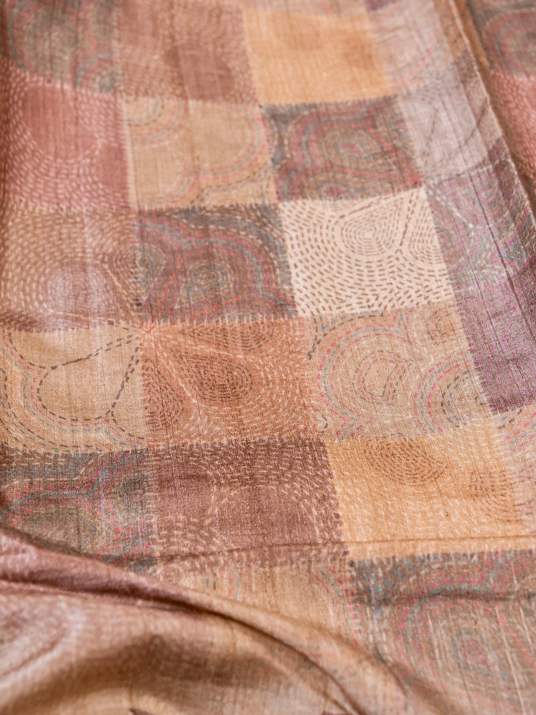 Handwoven Ivory Banarasi Tussar Silk Saree