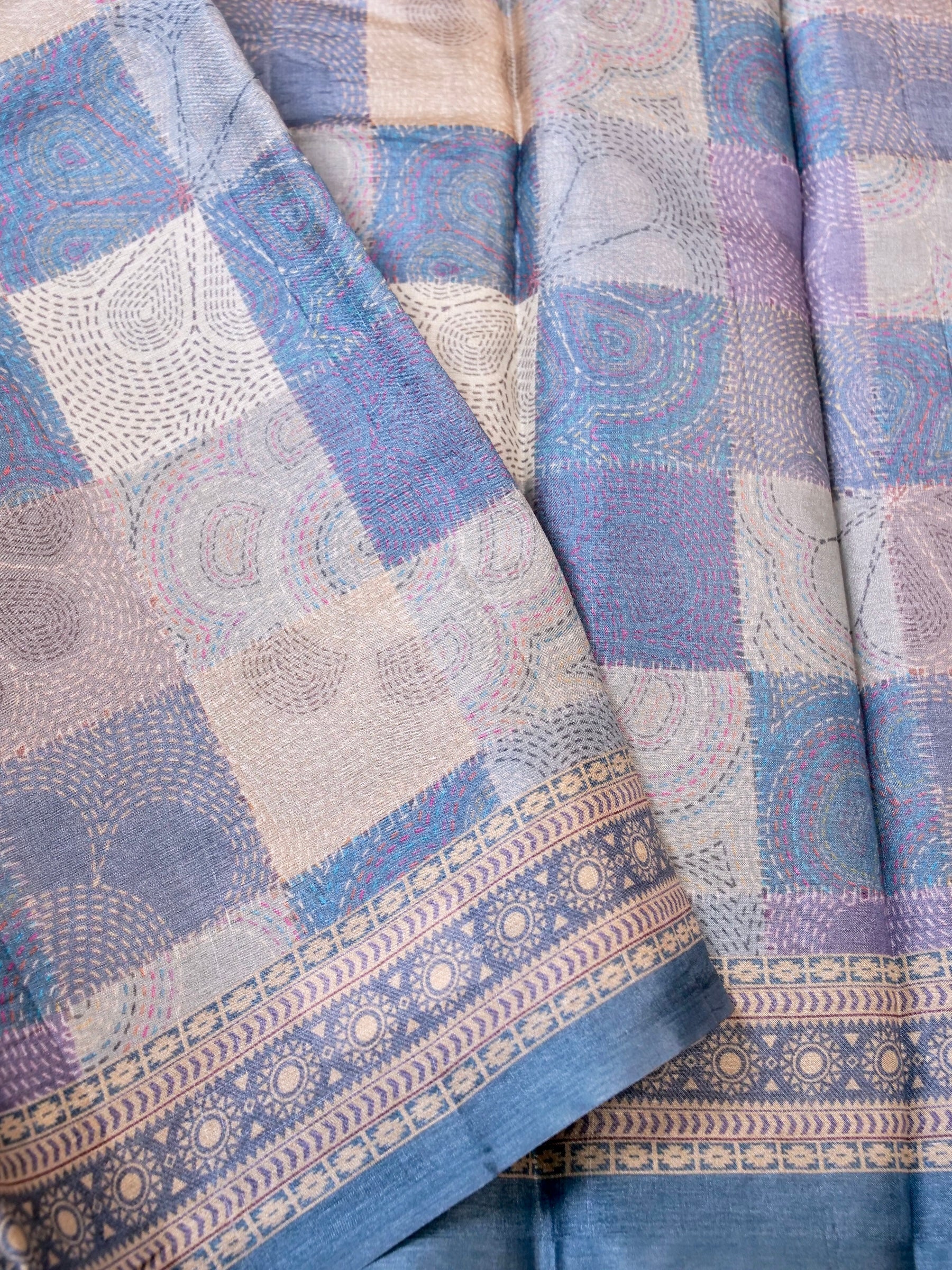 Handwoven Rangkat Banarasi Tussar Silk Saree