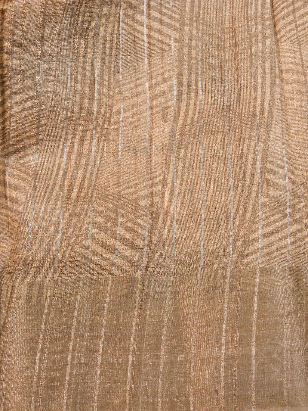 Handwoven Cream Banarasi Tussar Silk Saree