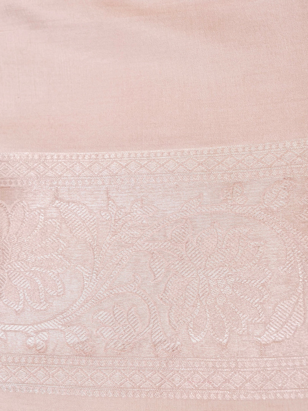 Handwoven Cream Banarasi Katan Soft Tissue Silk Saree