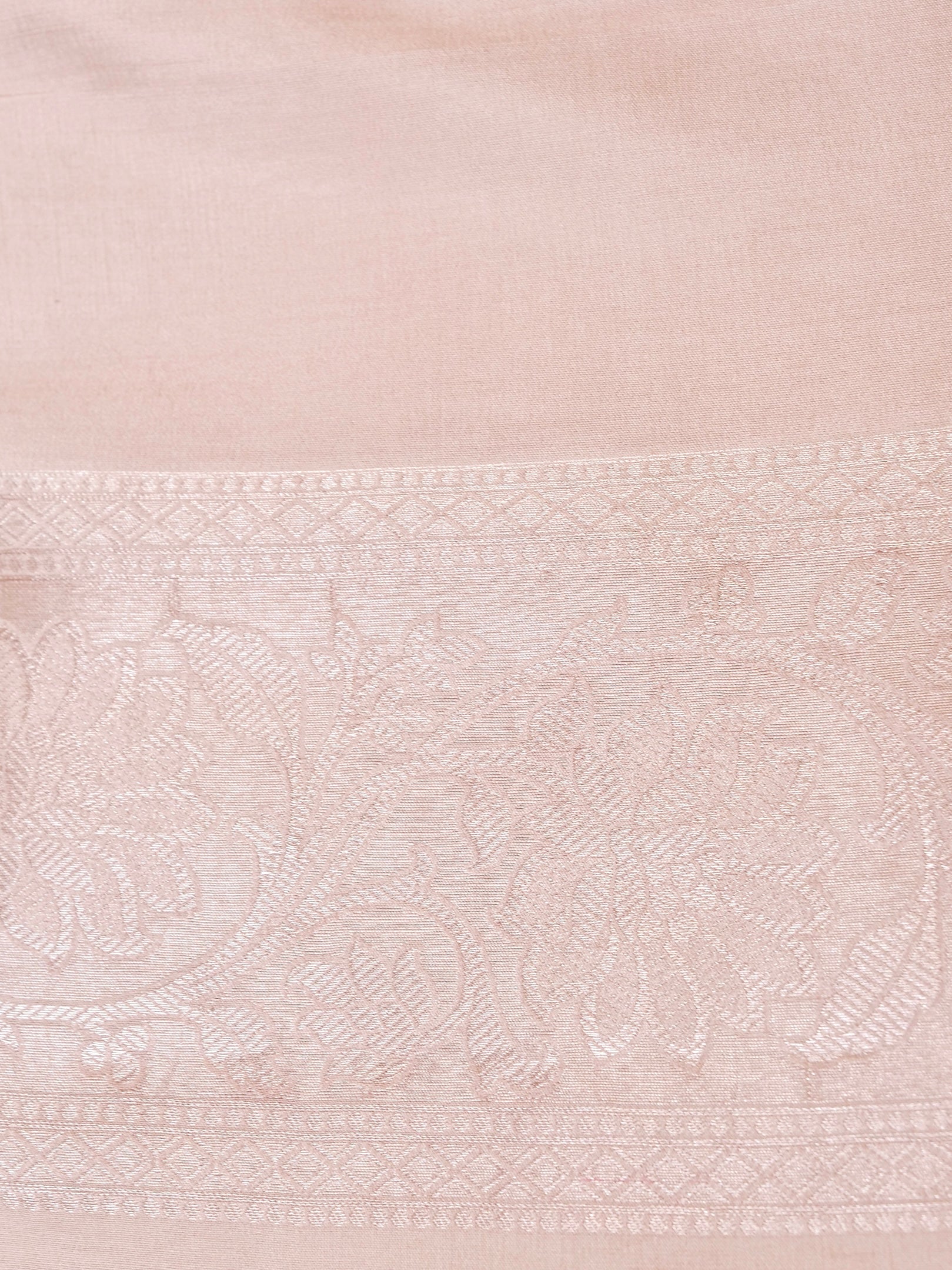 Handwoven Cream Banarasi Katan Soft Tissue Silk Saree