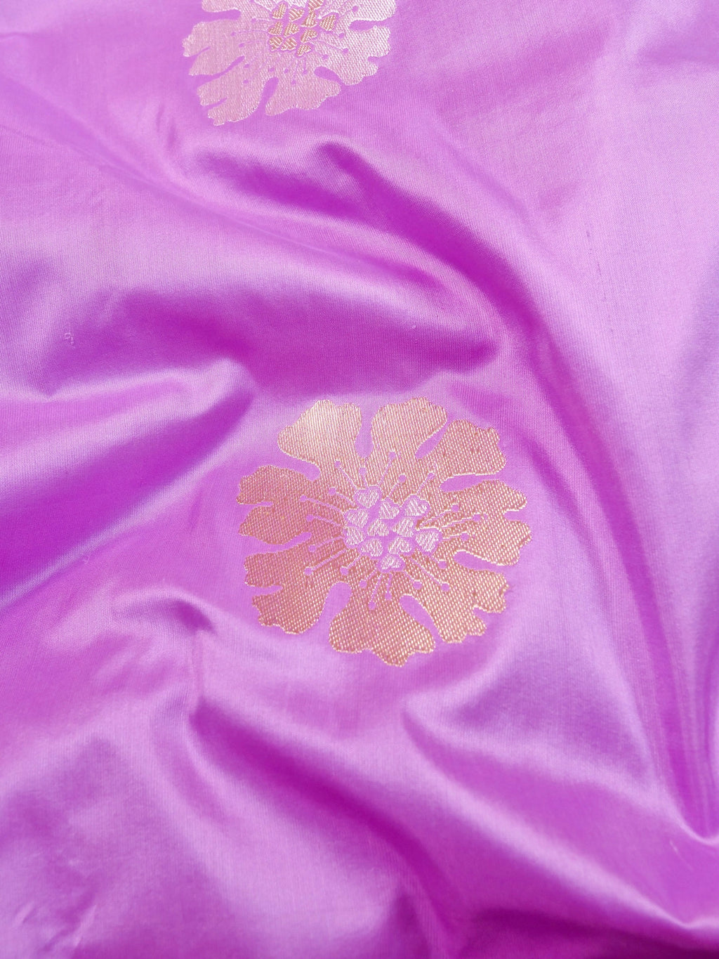 Handwoven Lavender Banarasi Katan Silk Saree