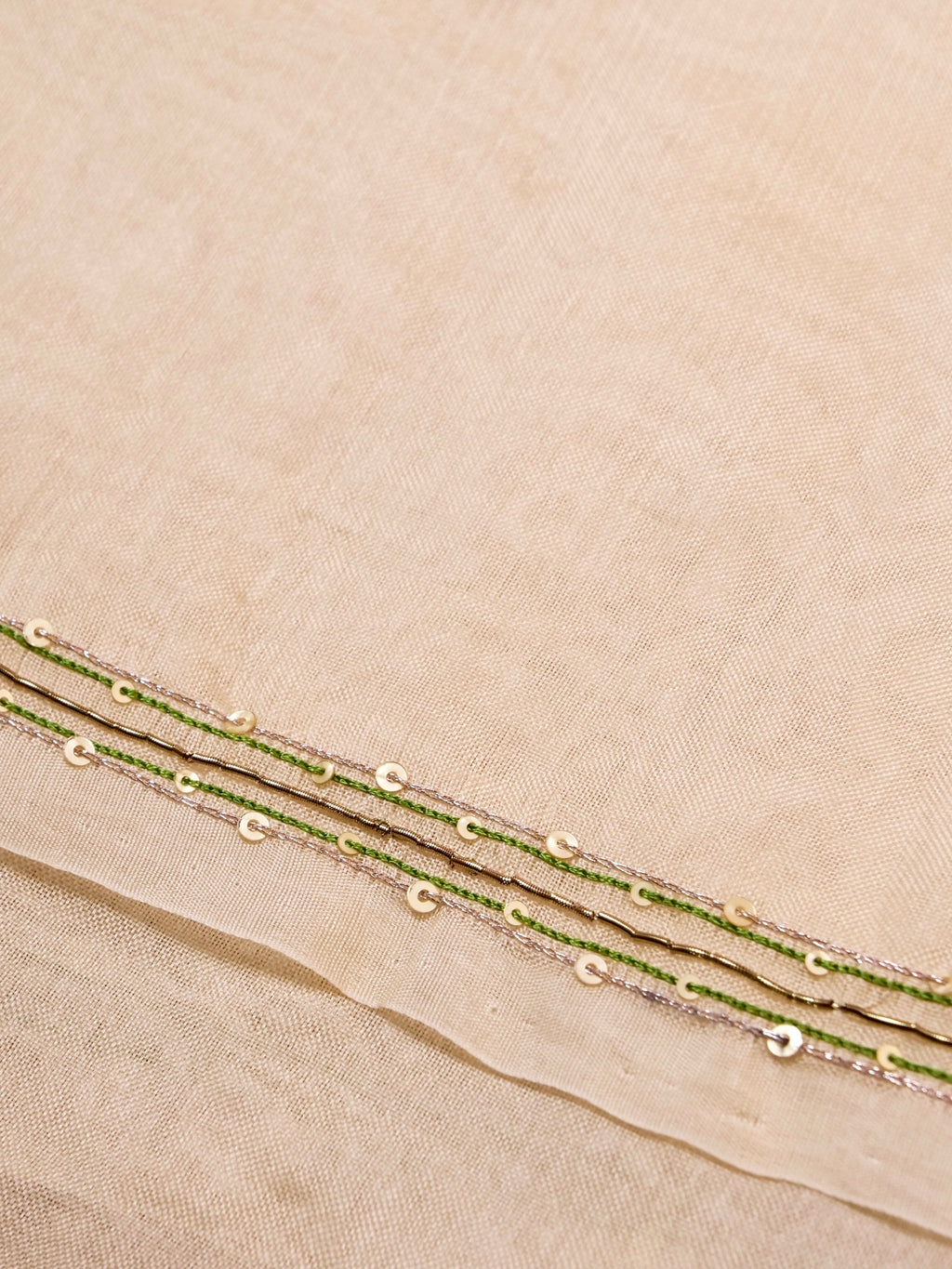 Handwoven Ivory Banarasi Organza Silk Saree