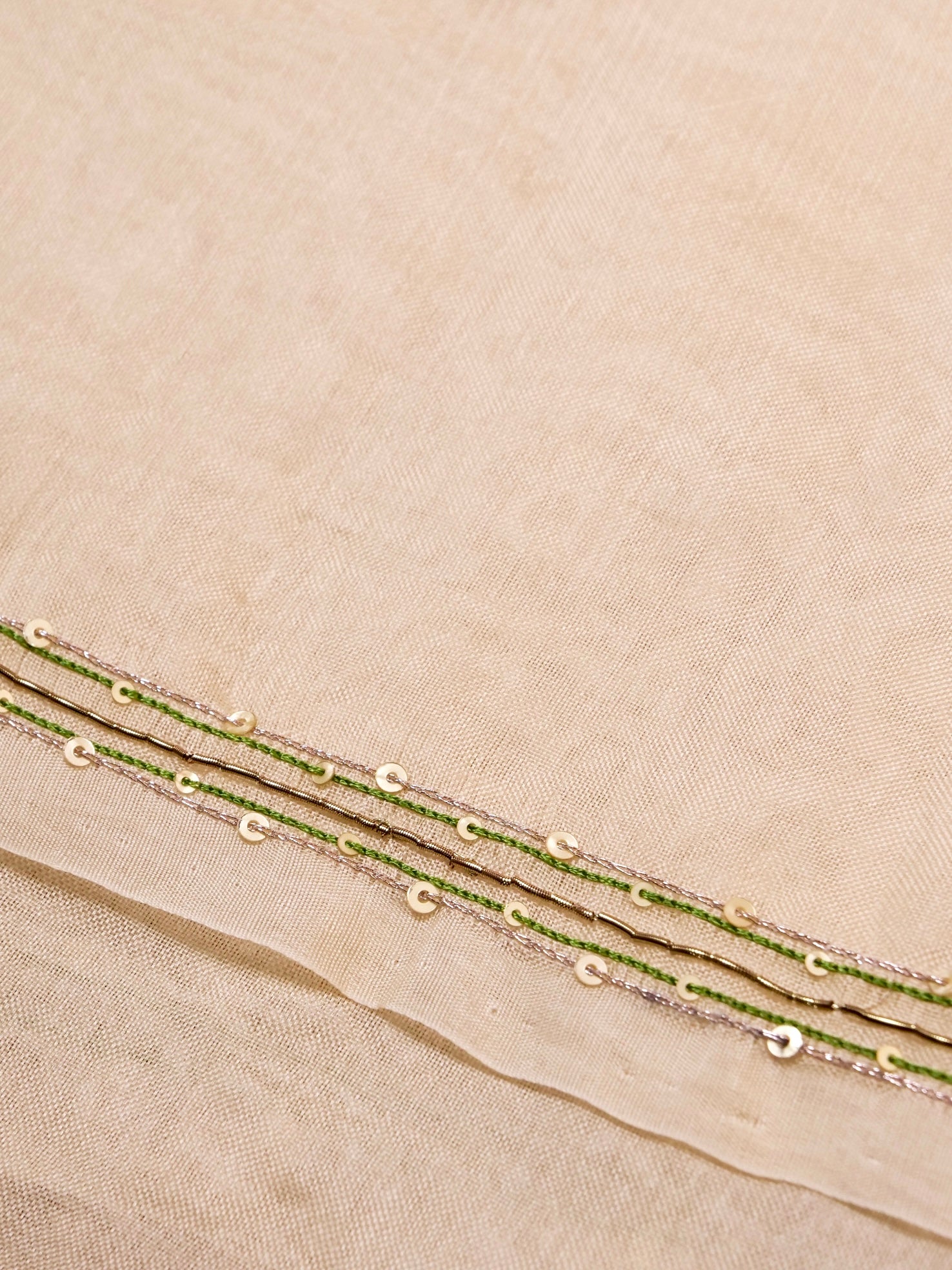 Handwoven Ivory Banarasi Organza Silk Saree