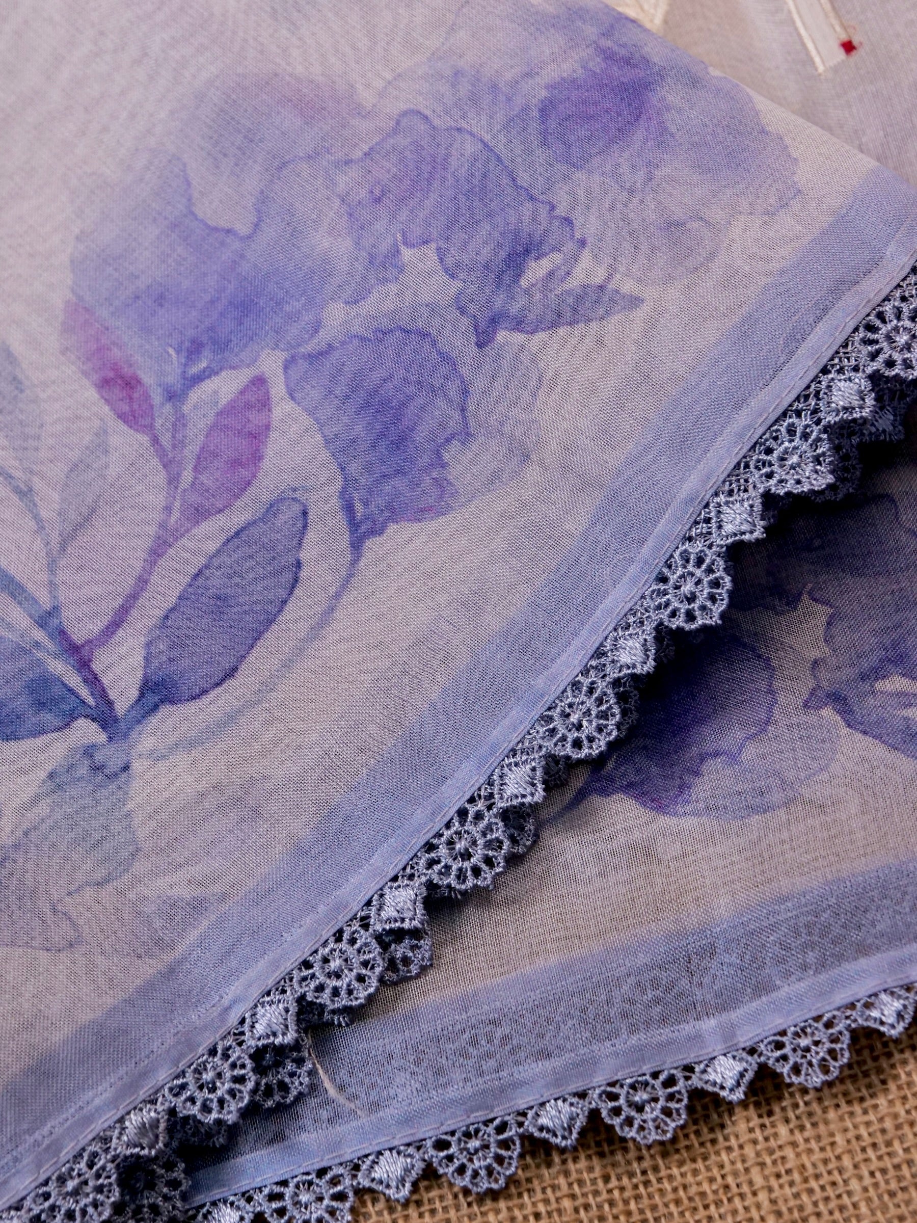 Handwoven White Banarasi Organza Silk Saree