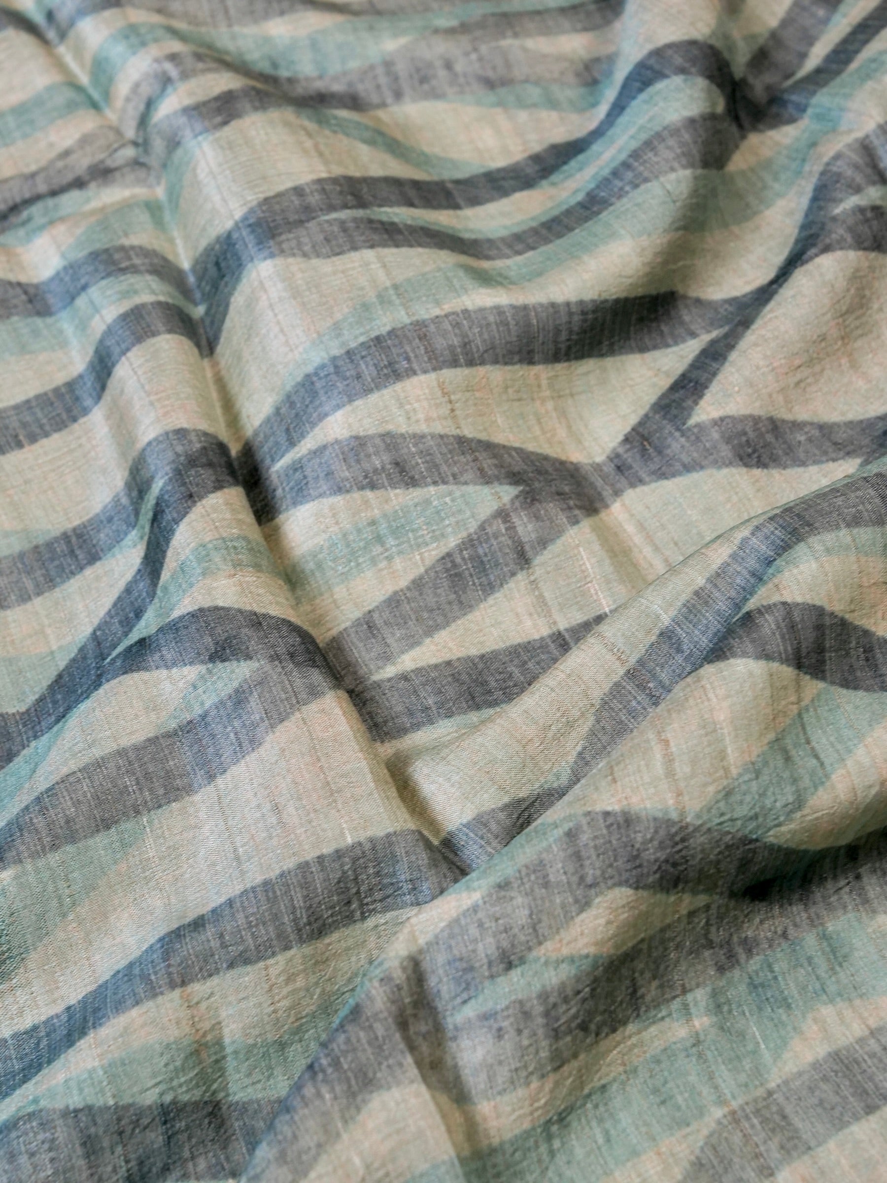 Handwoven Sea Green Banarasi Organza Silk Saree