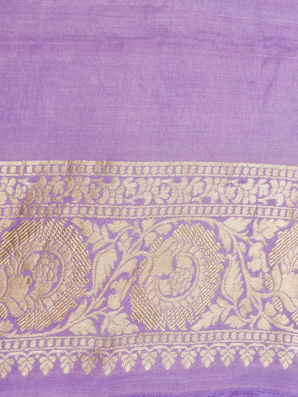 Handwoven Lavender Banarasi Monga Silk Saree