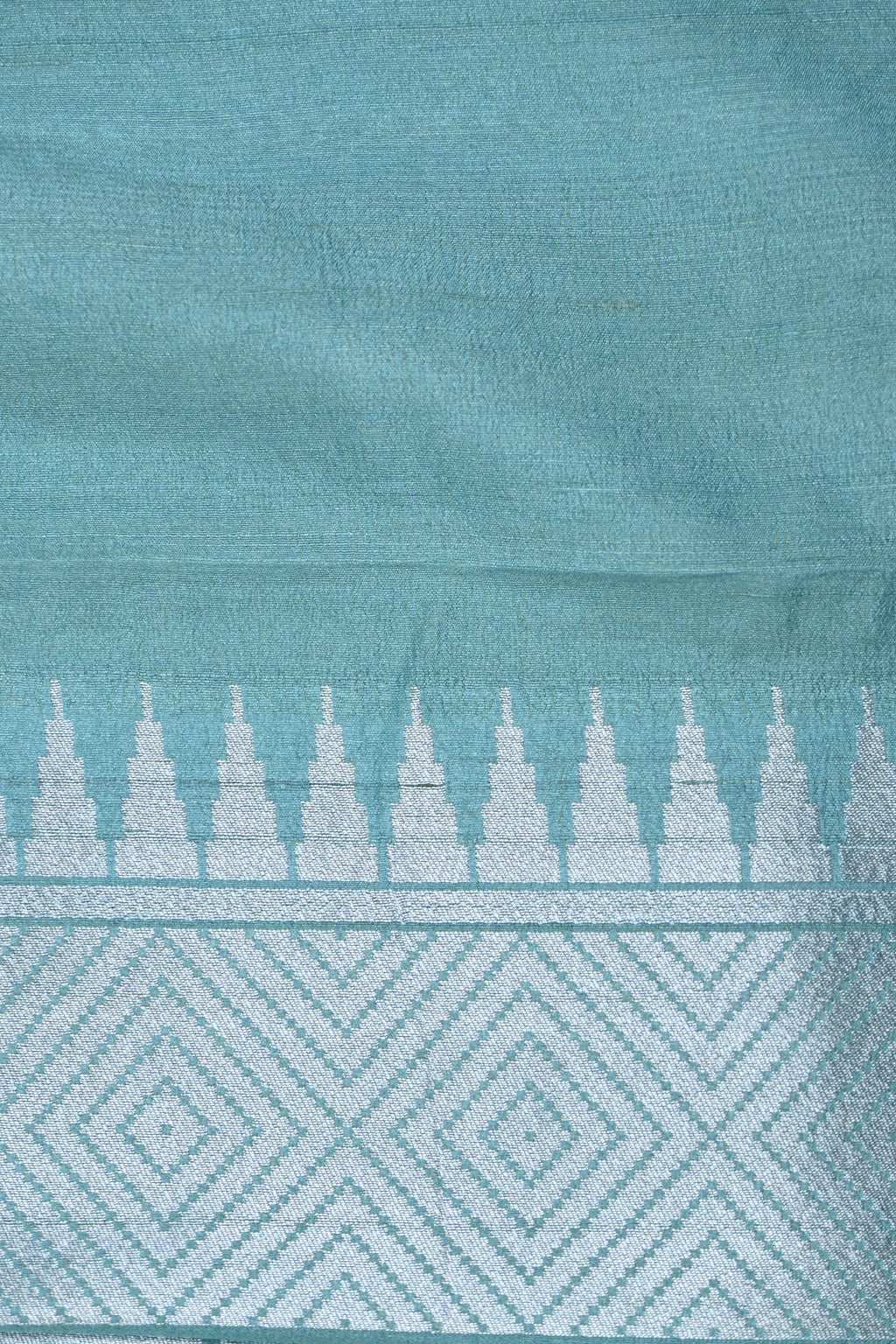 Softy Blue Pure Banarasi Tussar Georgette Saree