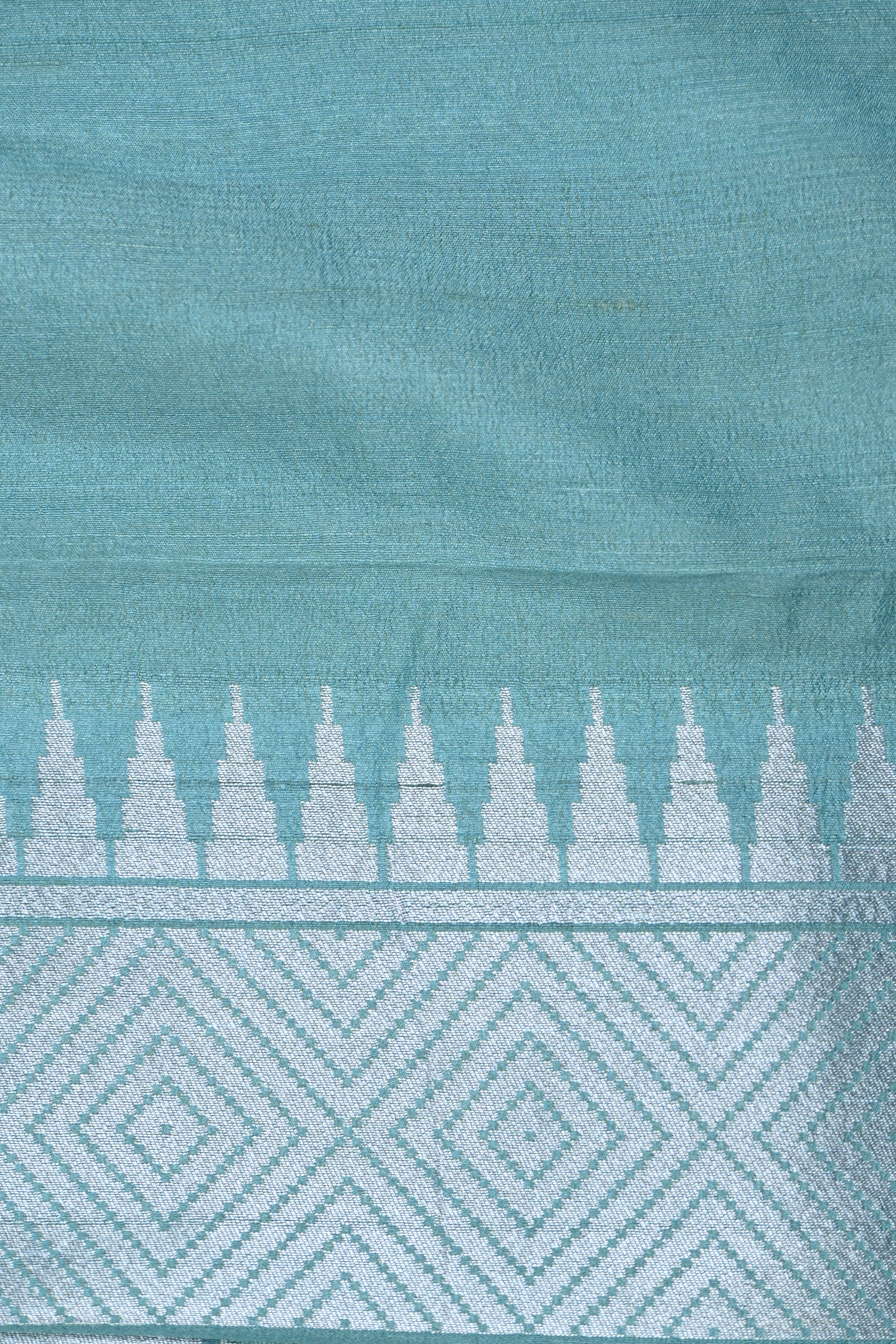 Softy Blue Pure Banarasi Tussar Georgette Saree