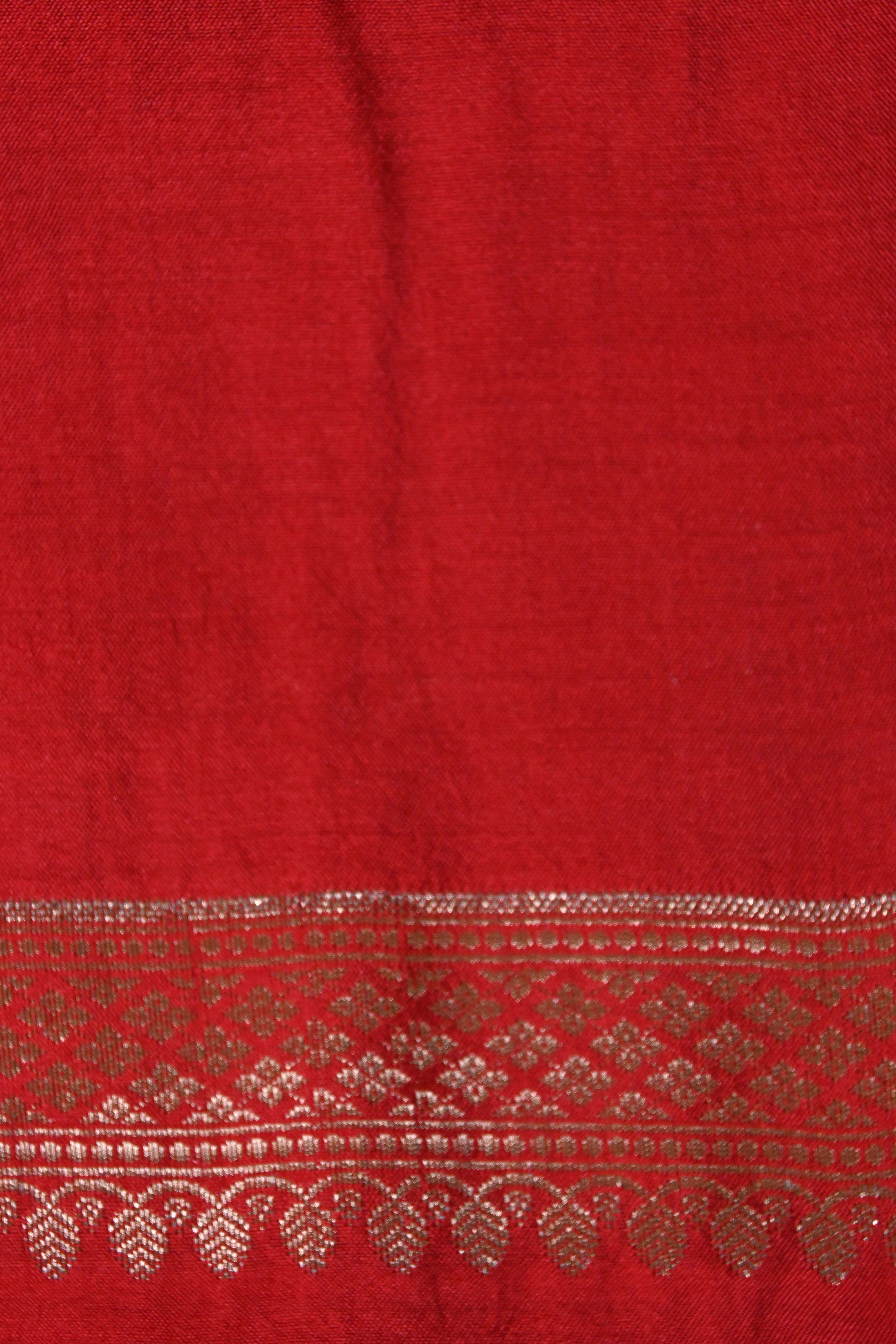 Red Pure Banarasi Moonga Silk Saree