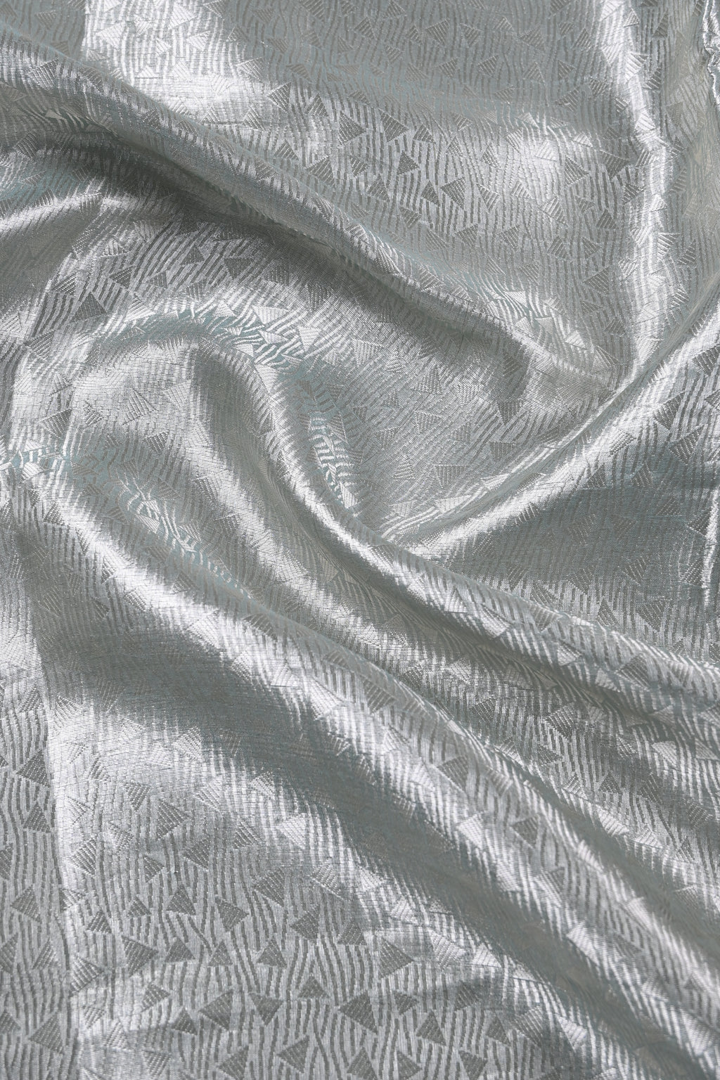 Baby Sea Green Pure Banarasi Molten Tissue Silk Saree