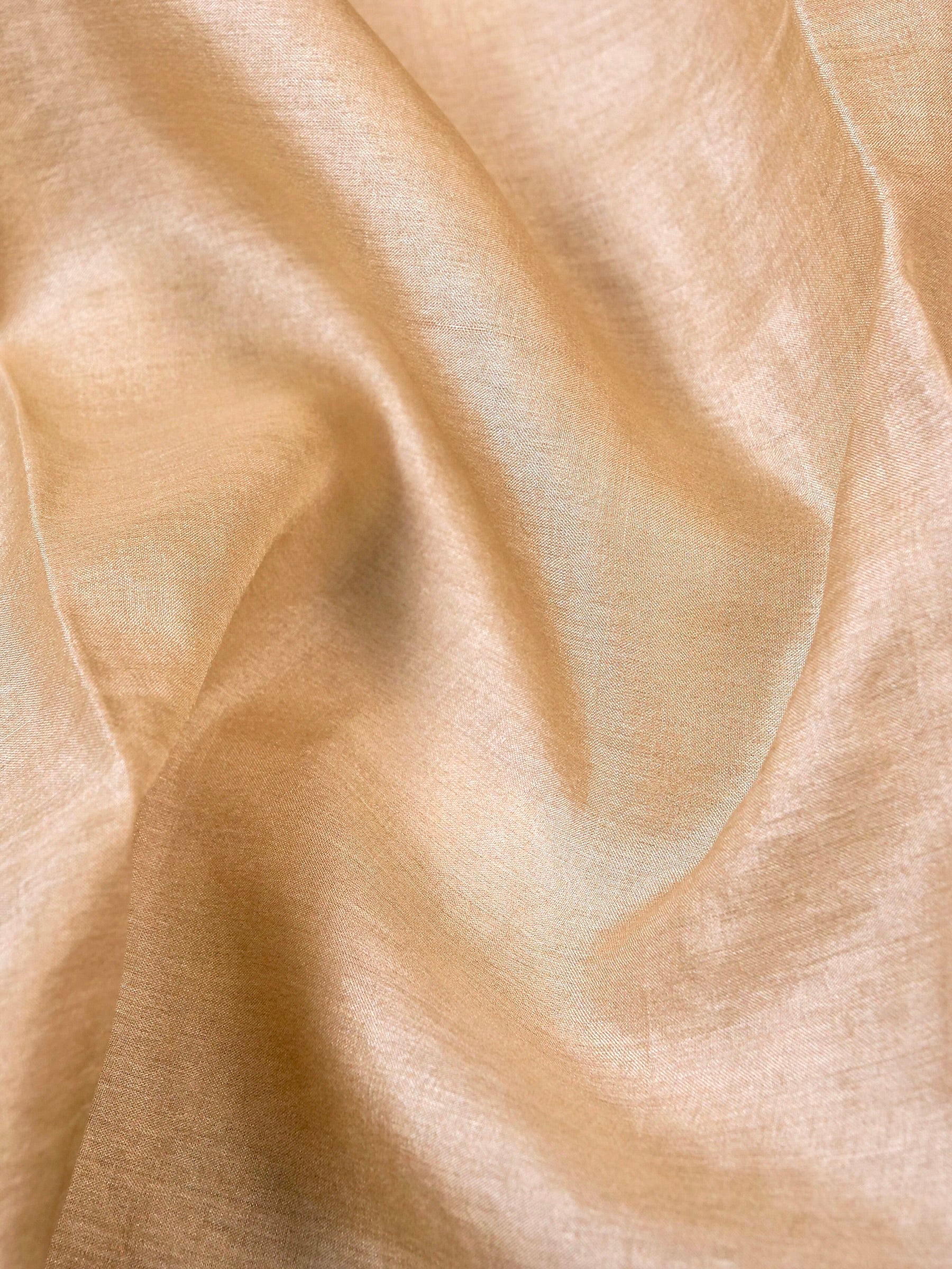 Handwoven Cream Banarasi Tussar Silk Saree