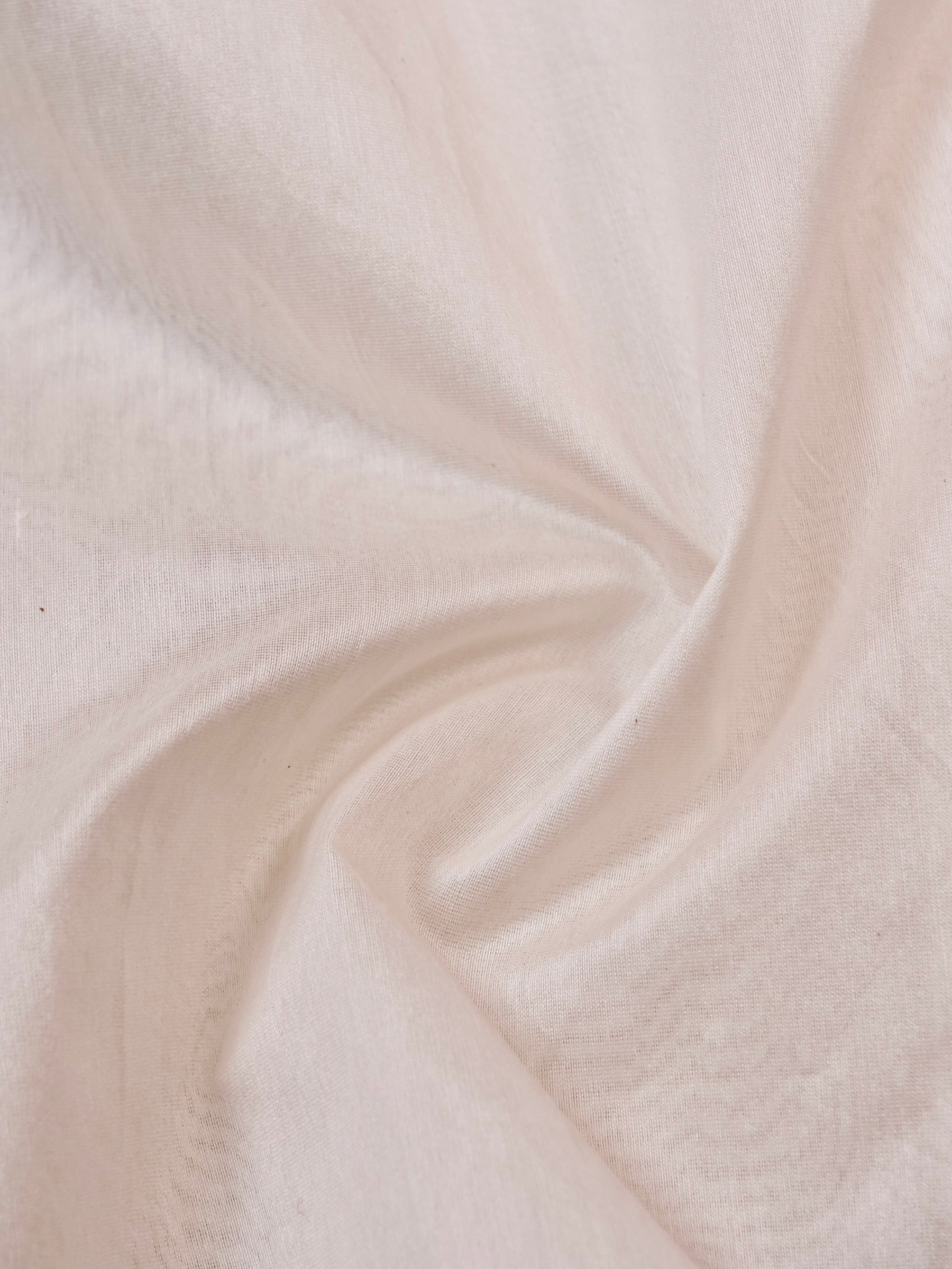 Handwoven White Banarasi Organza Silk Saree