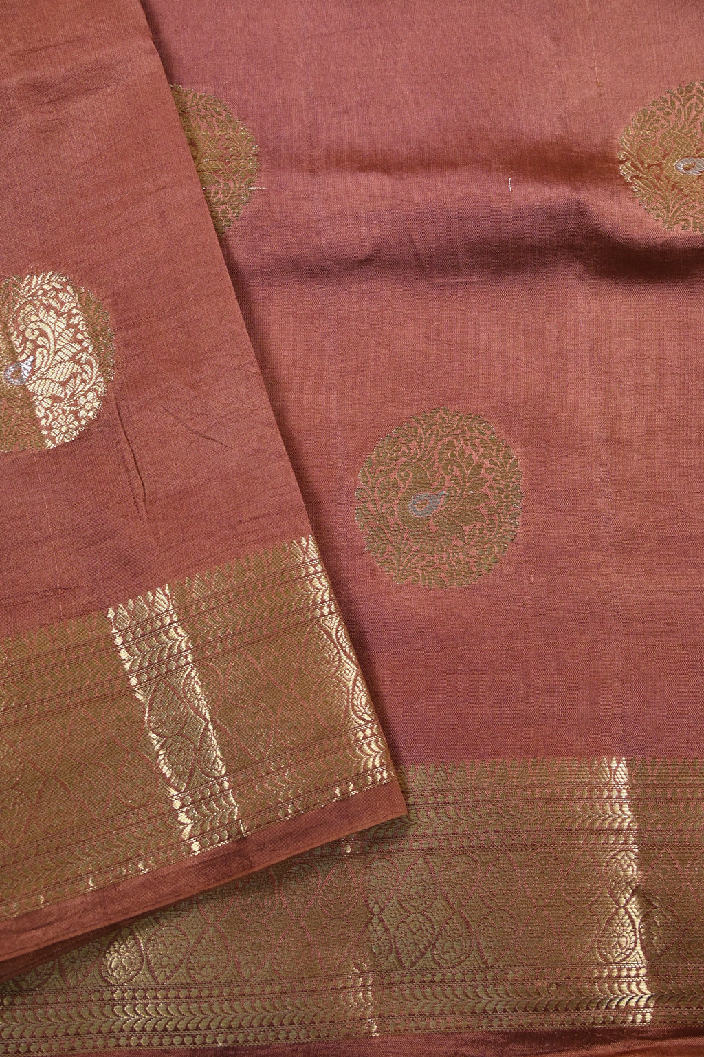 Dual Tone Pure Banarasi Katan Alfi Silk Saree