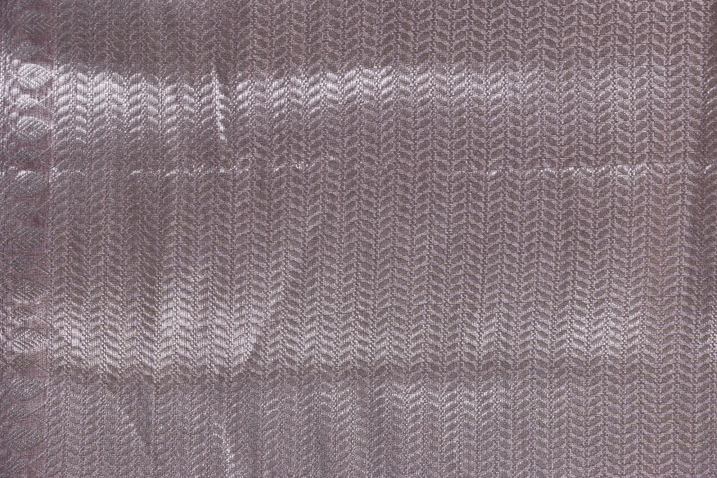 Baby Lilac Pure Banarasi Molten Tissue Silk Saree