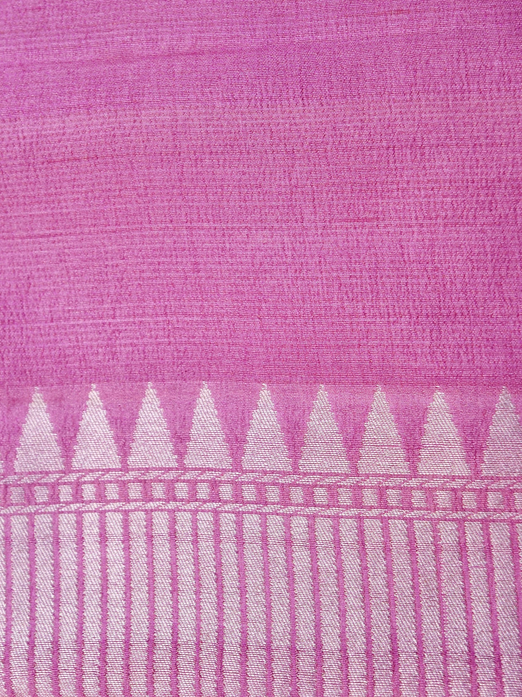 Handwoven Baby Pink Banarasi Tussar Silk Saree
