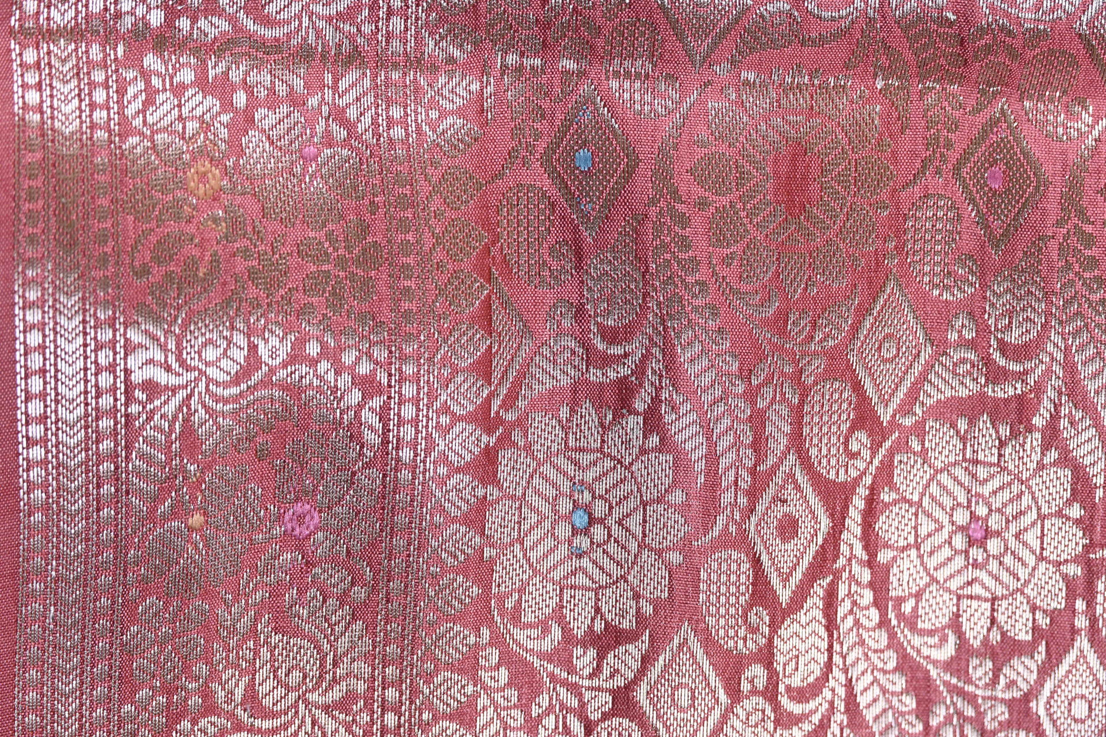 Dual Tone Pure Banarasi Katan Alfi Silk Saree