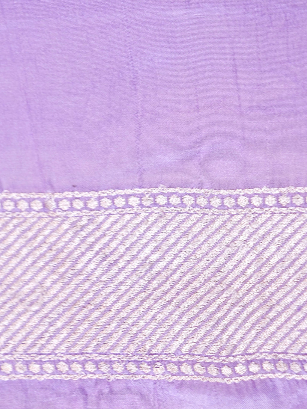 Handwoven Lavender Banarasi Mashru Silk Saree
