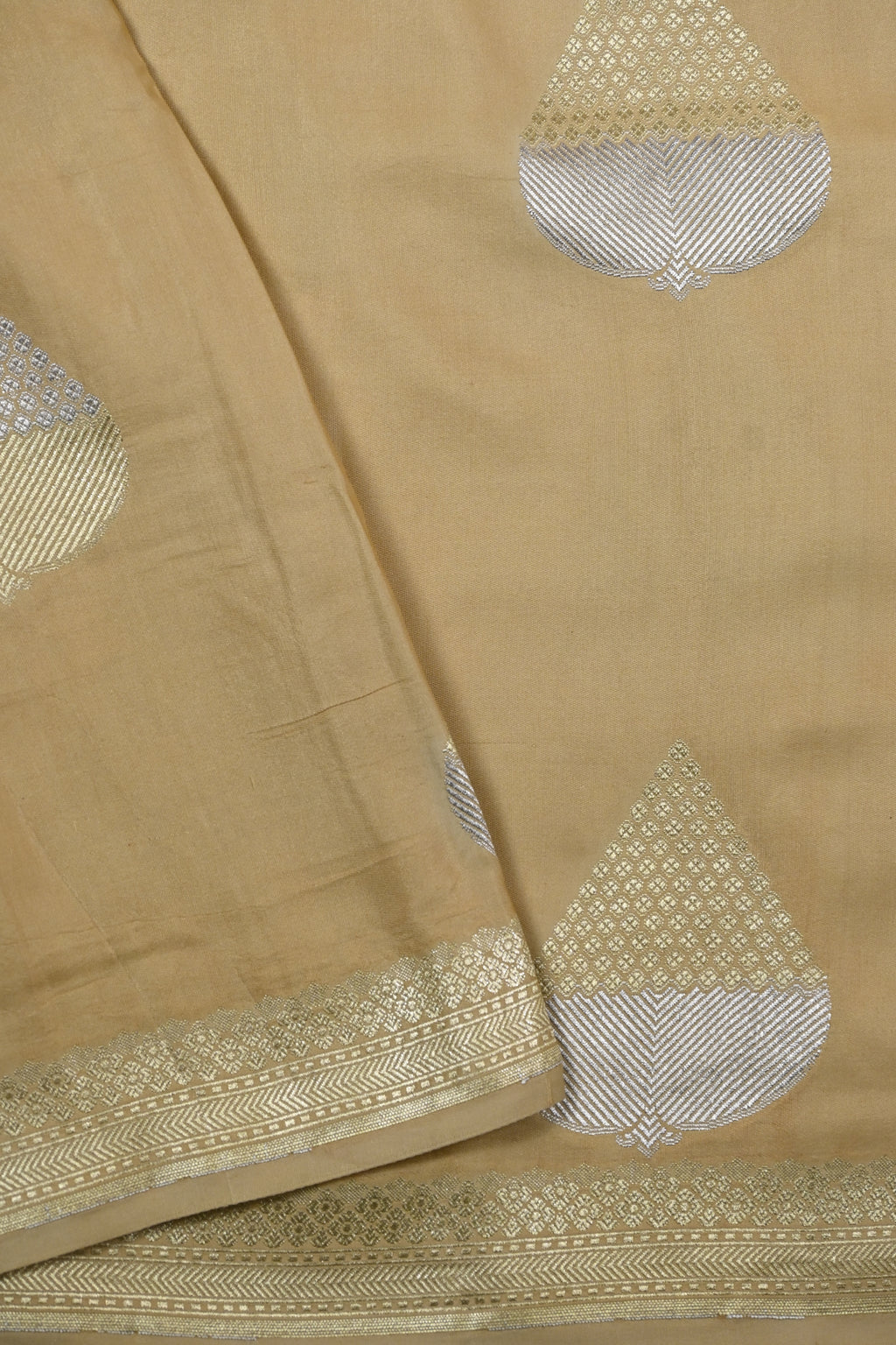 Baby Mustard Pure Banarasi Satin Mashru Silk Saree