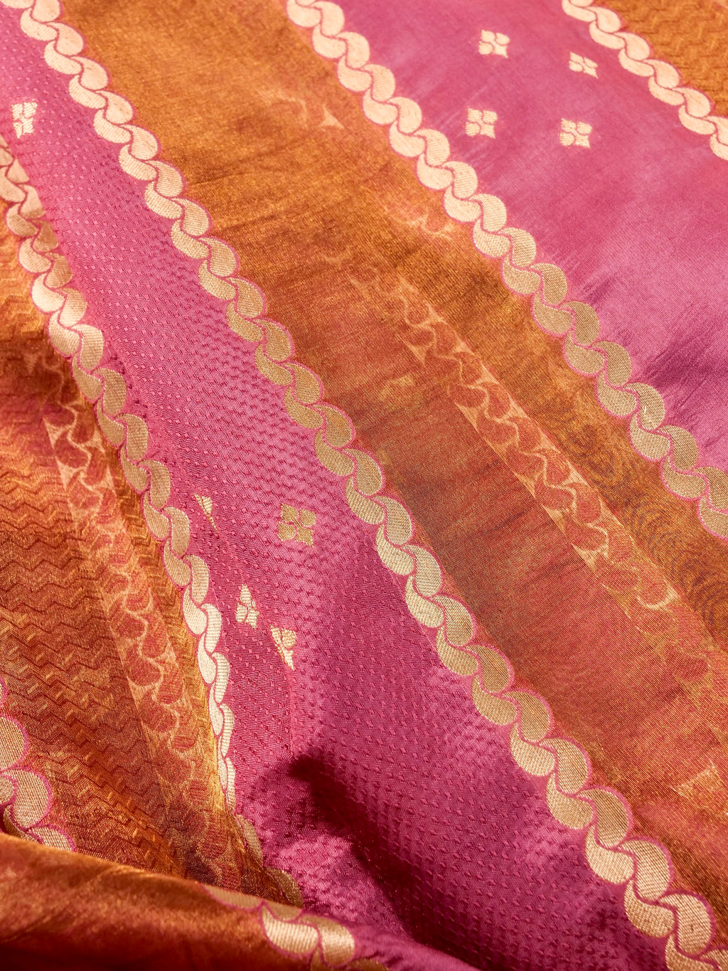 Handwoven Rangkat Banarasi Raw Mango Silk Saree