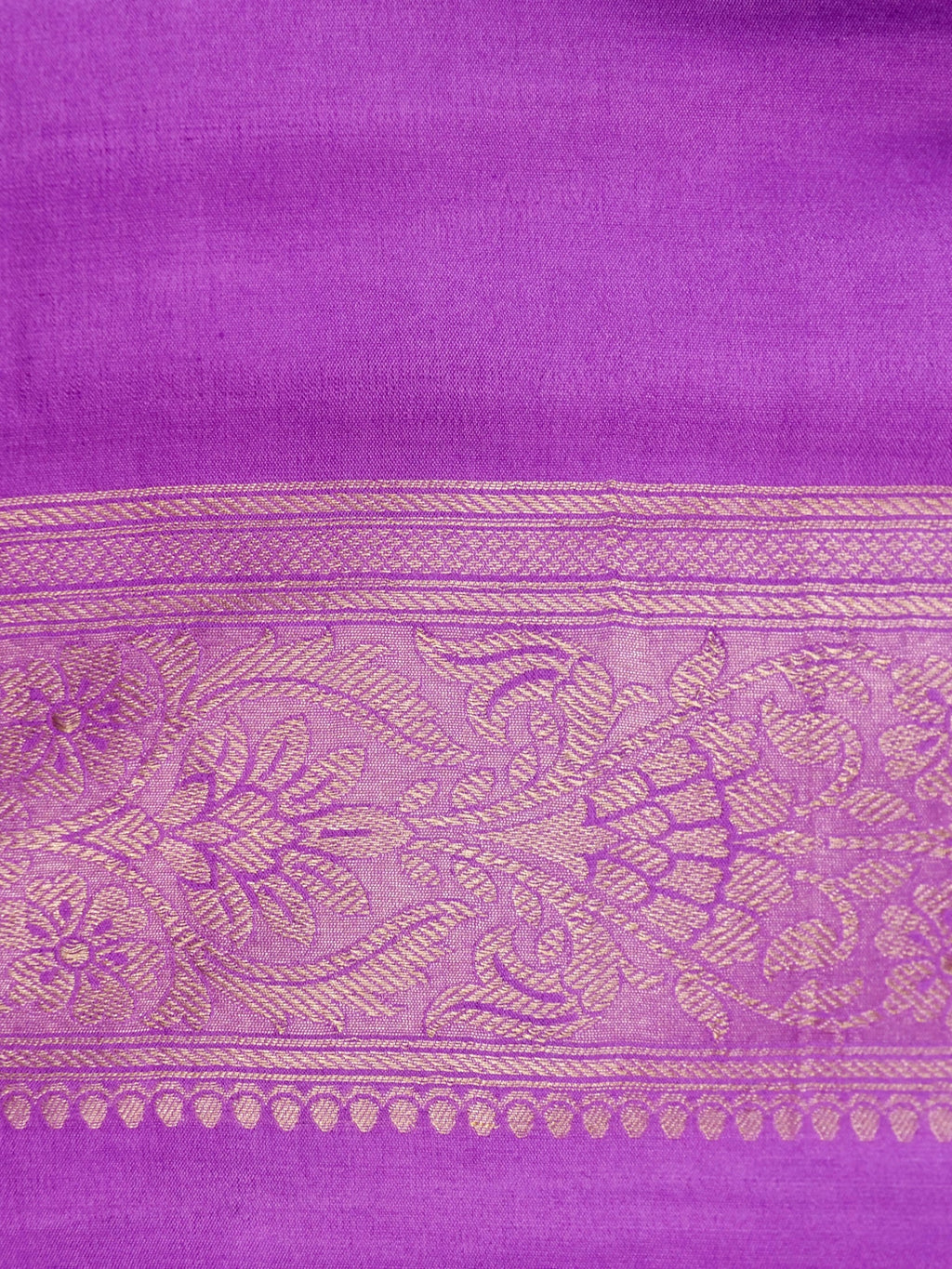 Handwoven Purple Banarasi Katan Soft Tissue Silk Saree
