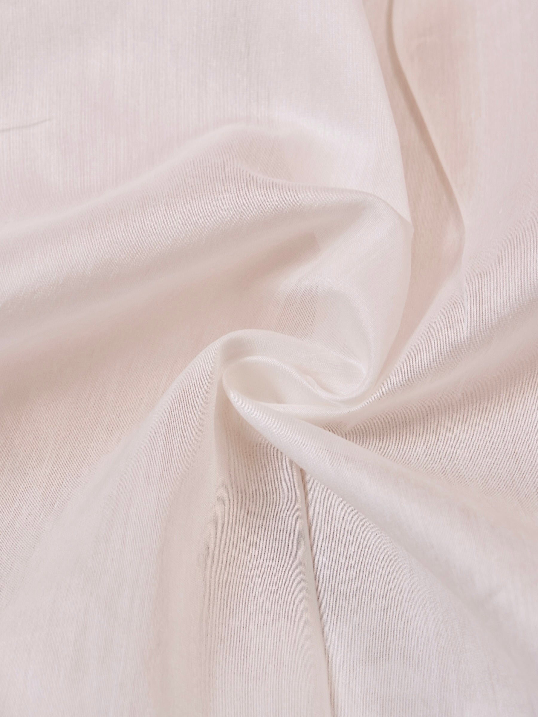 Handwoven White Banarasi Organza Silk Saree